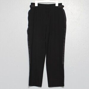 Billy Reid 100% wool black tuxedo stripe trouser pants